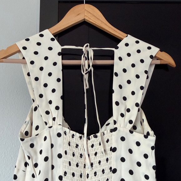 Reformation Tayler Black and White Polka Dot Maxi Dress - Picture 5 of 6